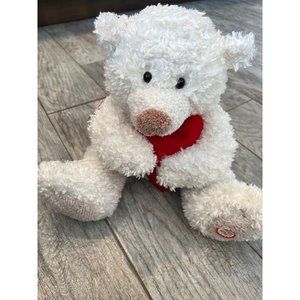 NWT Hallmark Heartly Hug Me Plush Teddy‎ Bear Valentine Gift Sounds Toy